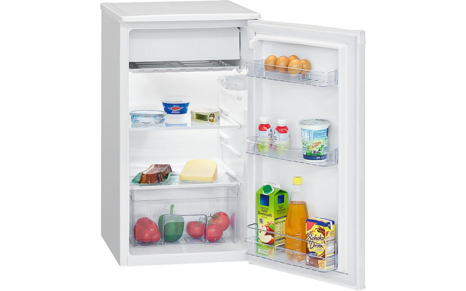Kühlschrank, weiß, mit Gefrierfach