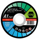 RECA Disc tăiere A1 2in1 drept diametru 115 mm grosime 1,0 mm găurire 22,2 mm