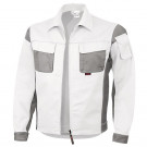 Jachetă de lucru Qualitex 61939TC4 alb/gri MĂR. S