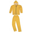 Costum de ploaie (jachetă + pantaloni) galben mărimea M