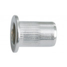 Piuliţă Popnit - tijă rotundă randalinată - cap plat - Aluminium - 3 X 10 - grosimi material nituibil 0,5 - 3,0