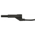 Cablu de măsură negru 4 mm x 5 m cu stecher