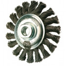 RECA Perie din sârmă circulară, împletită în vârf, găurire grosimea sârmei 0,5 mm Ø 115 x 12 mm x M14